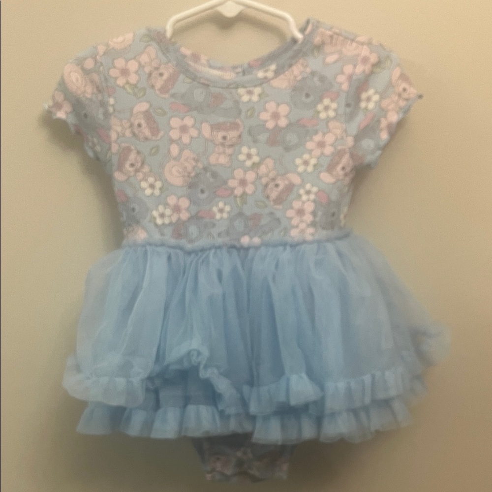 Disney Blue Floral Diaper Cover